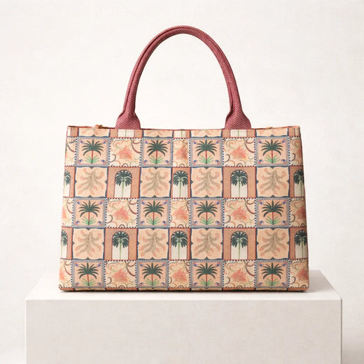 Monarch Canvas Tote — Palm Royale