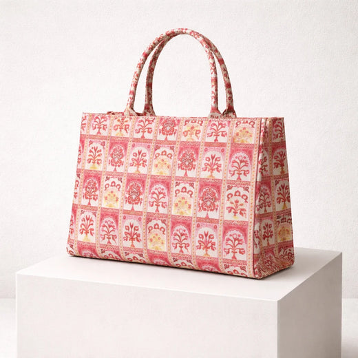 Monarch Canvas Tote  — Rose Dynasty